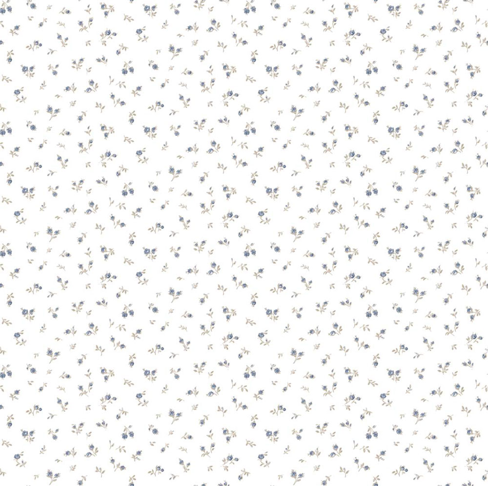 Tapete, blau-braun, Blumen, 8372, Blooming Garden 2, Parato by Cristiana Masi