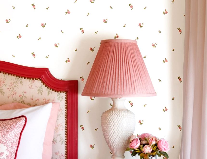 Tapete, grün-rosa, Blumen, 8374, Blooming Garden 2, Parato by Cristiana Masi