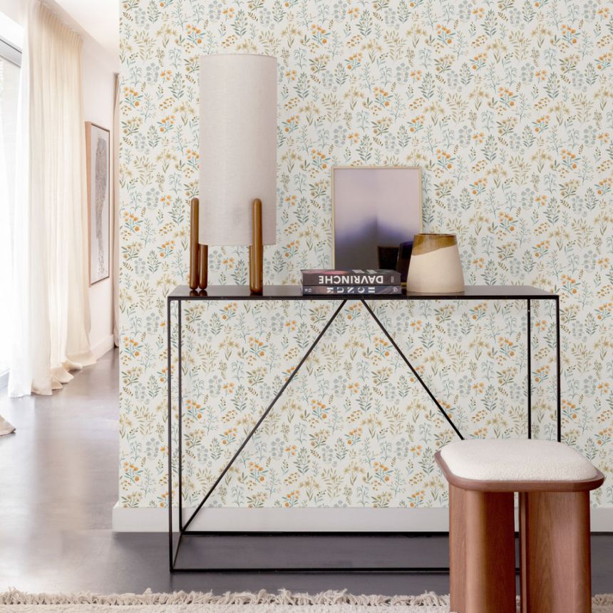 Tapete, rosa, Blumen, A80102, Inia, Grandeco