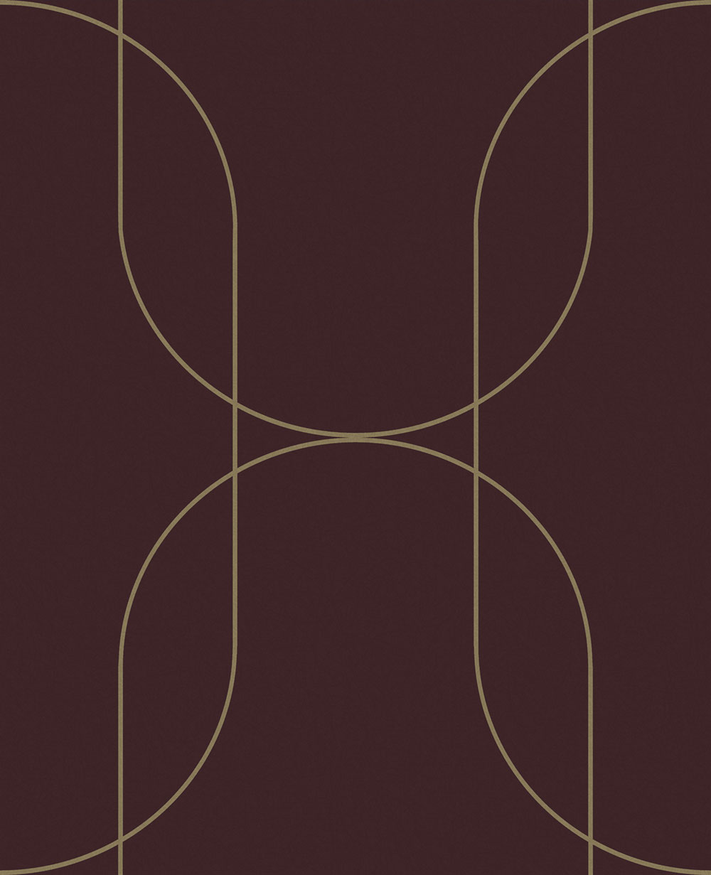 Grafische Tapete, bordeaux, 142061, Allurium, Graham Brown Premium