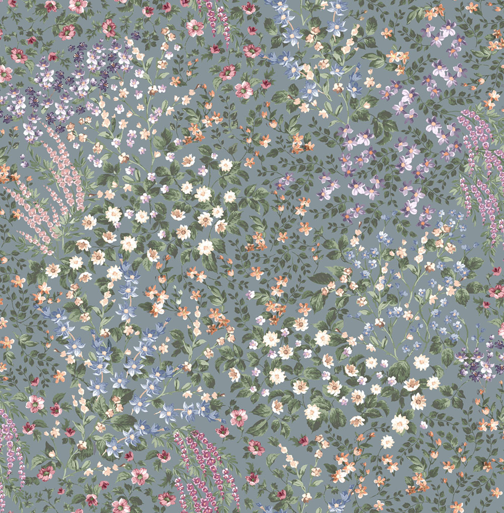 Tapete, blau, Blumen, 142358, Allurium, Graham Brown Premium