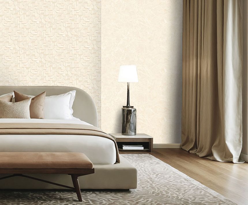 Tapete, beige, gold, luxuriöse Stuckoptik, Z81013, Philipp Plein 2, Zambaiti Parati