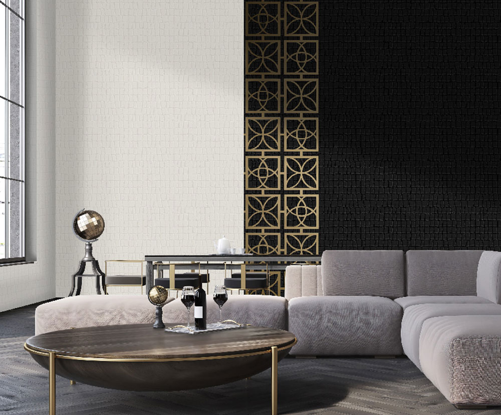 Tapete, weiß, Krokodilhautoptik, Z81035, Philipp Plein 2, Zambaiti Parati