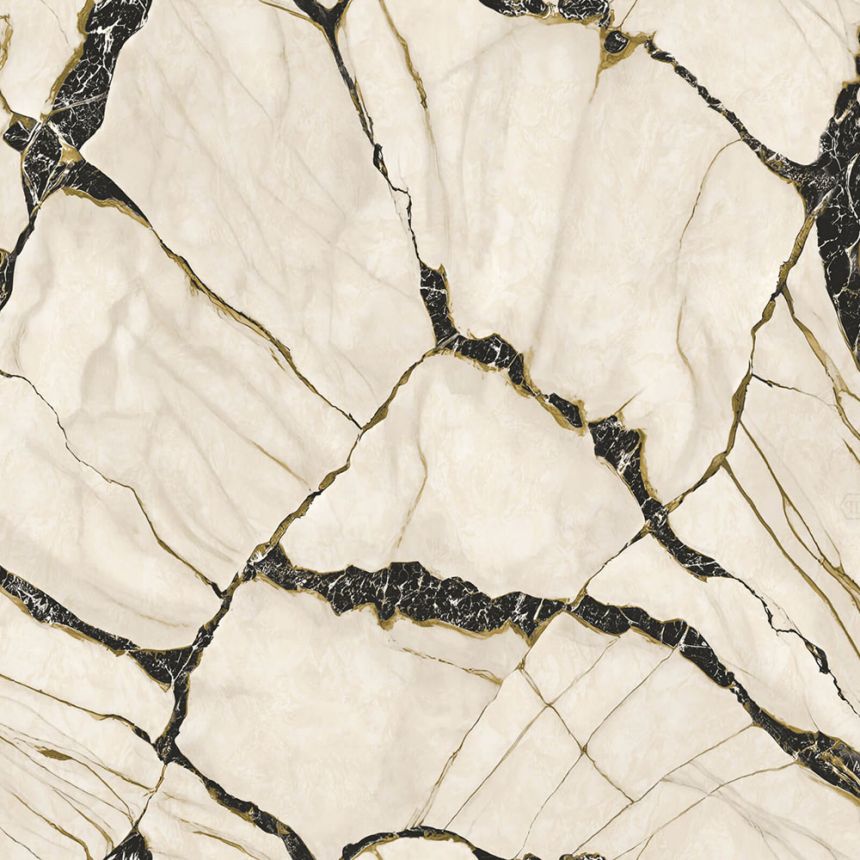 Tapete, weiß, schwarz, Marmoroptik, Z81038, Philipp Plein 2, Zambaiti Parati