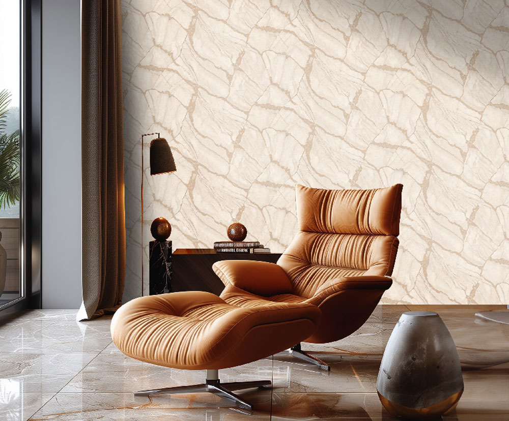 Tapete, beige, gold, Marmoroptik, Z81040, Philipp Plein 2, Zambaiti Parati