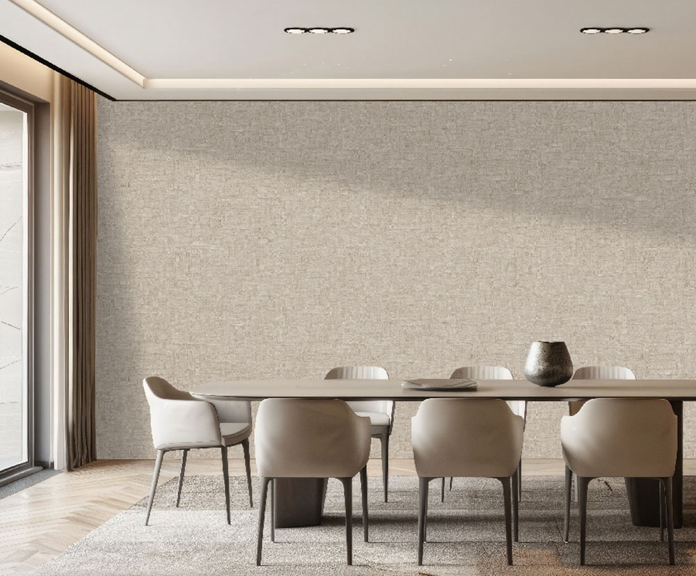 Luxus Tapete, beige, grobe Stoffoptik, Z81050, Philipp Plein 2, Zambaiti Parati