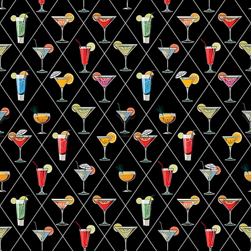 Fototapete, weiß, blau, Getränke, Z81080, Philipp Plein 2, Zambaiti Parati