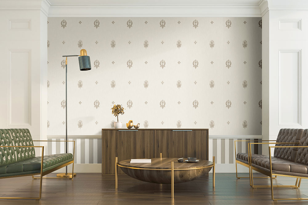 Luxury vinyl wallpaper 47601, Baroque pattern, Ornamenta, Limonta