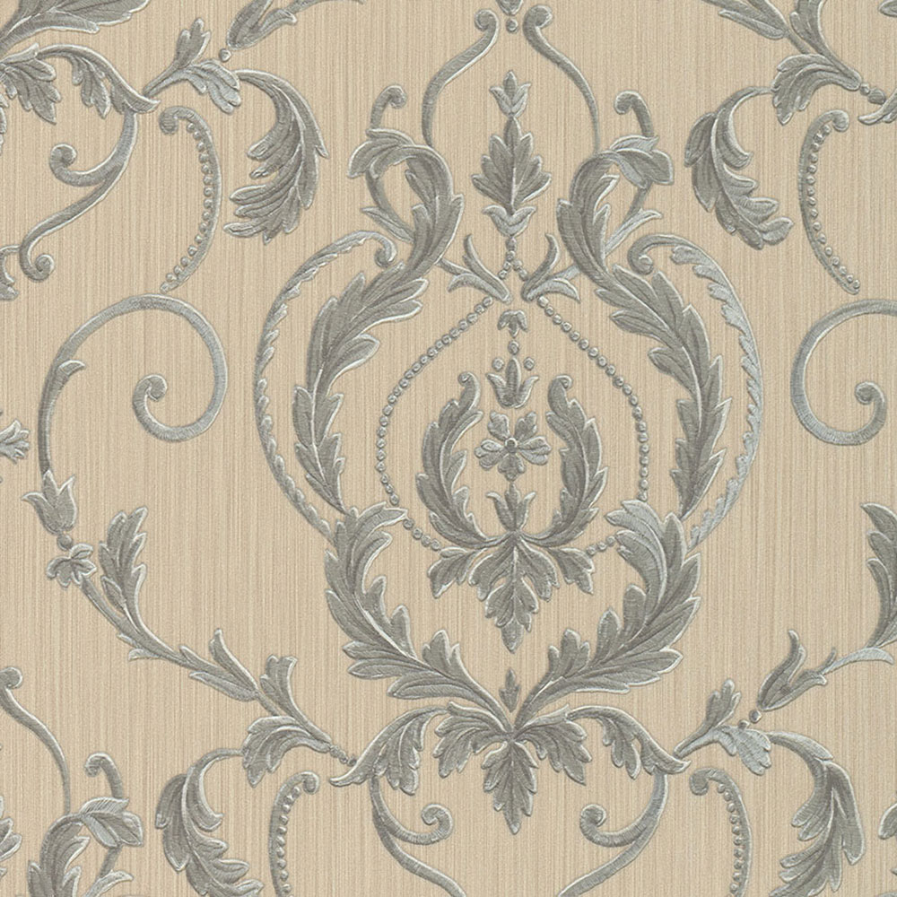 Luxury vinyl wallpaper 47514, Baroque pattern, Ornamenta, Limonta