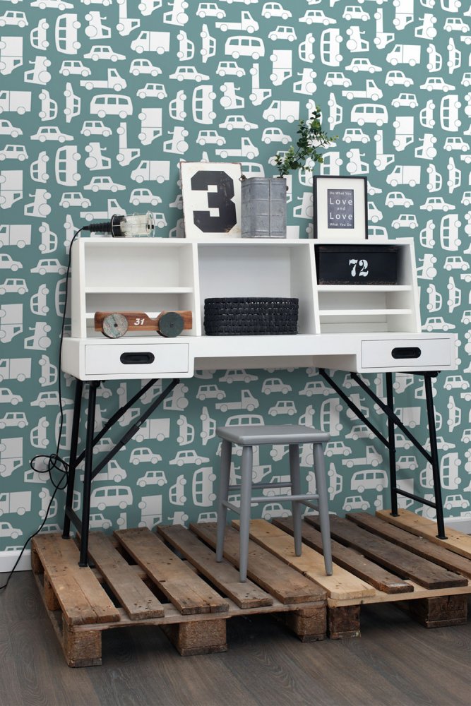 Kindertapete 139047, Autos, Let's play, Esta