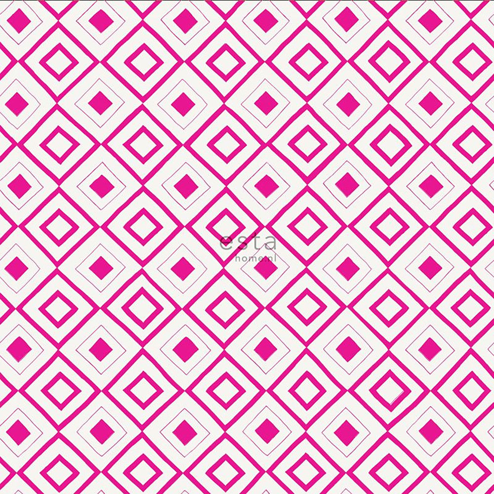 Non-woven wallpaper with a geometric pattern 138862, FAB, Esta