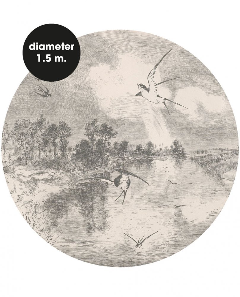 Selbstklebende kreisförmige Fotoapete 309113, 150cm, Wallpower Favorites, Eijffinger