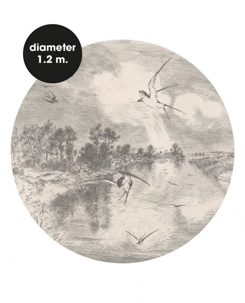 Selbstklebende kreisförmige Fotoapete 309112, 120cm, Wallpower Favorites, Eijffinger