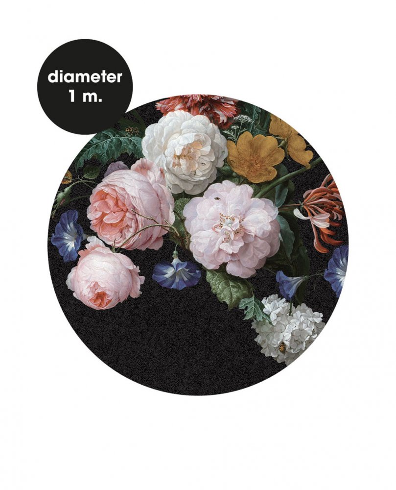 Selbstklebende kreisförmige Blumentapete 309105, 100cm, Wallpower Favorites, Eijffinger
