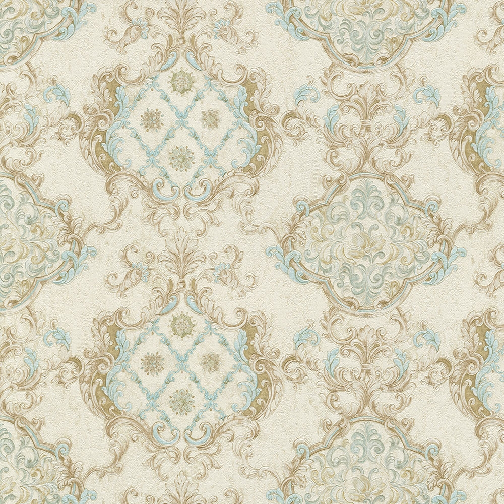 Non-woven wallpaper with a vinyl surface, Baroque pattern, Ornaments 82862, Amore, Emiliana Parati
