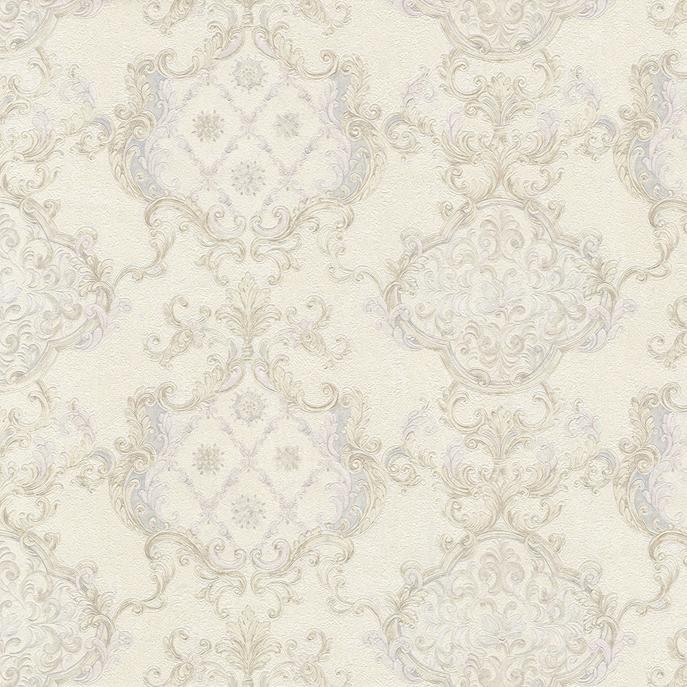Non-woven wallpaper with a vinyl surface, Baroque pattern, Ornaments 82859, Amore, Emiliana Parati