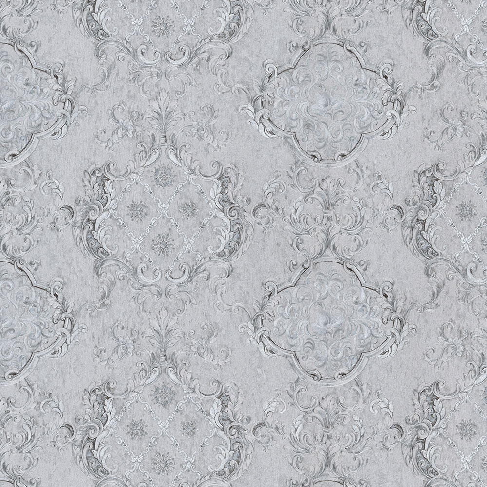 Non-woven wallpaper with a vinyl surface, Baroque pattern, Ornaments 82830, Amore, Emiliana Parati