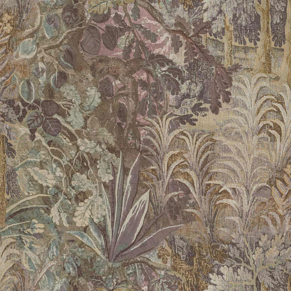 Tapete, braun, grau, Pflanzen, Blätter, 5824, Jaipur, Parato by Cristiana Masi