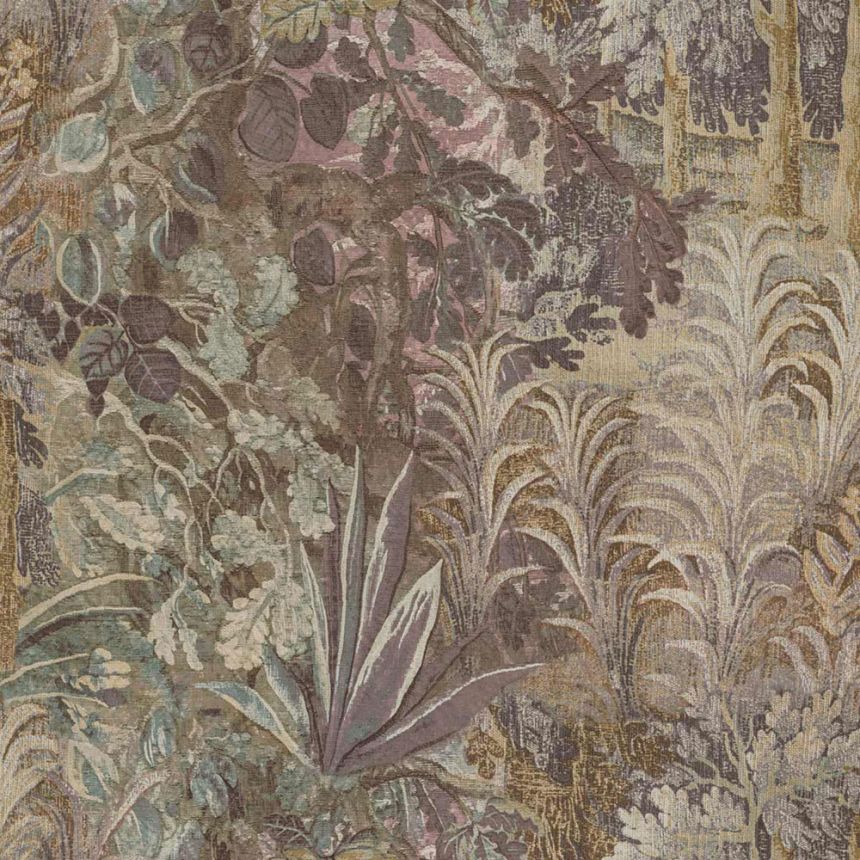 Tapete, braun, grau, Pflanzen, Blätter, 5824, Jaipur, Parato by Cristiana Masi