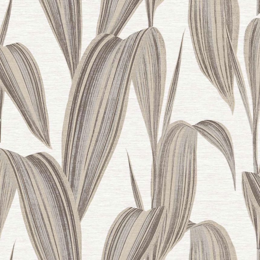 Tapete, grau, beige, Blätter, 5831, Jaipur, Parato by Cristiana Masi