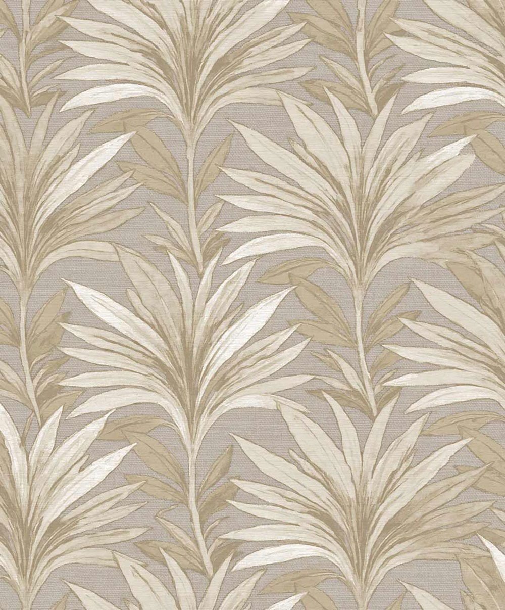 Tapete, grau, beige, Blätter, 5810, Jaipur, Parato by Cristiana Masi