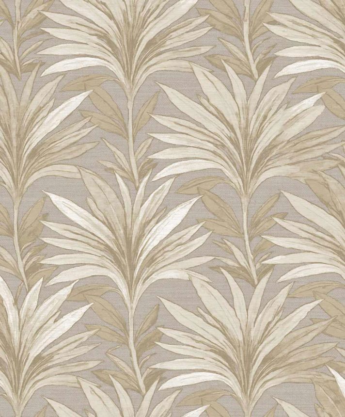 Tapete, grau, beige, Blätter, 5810, Jaipur, Parato by Cristiana Masi