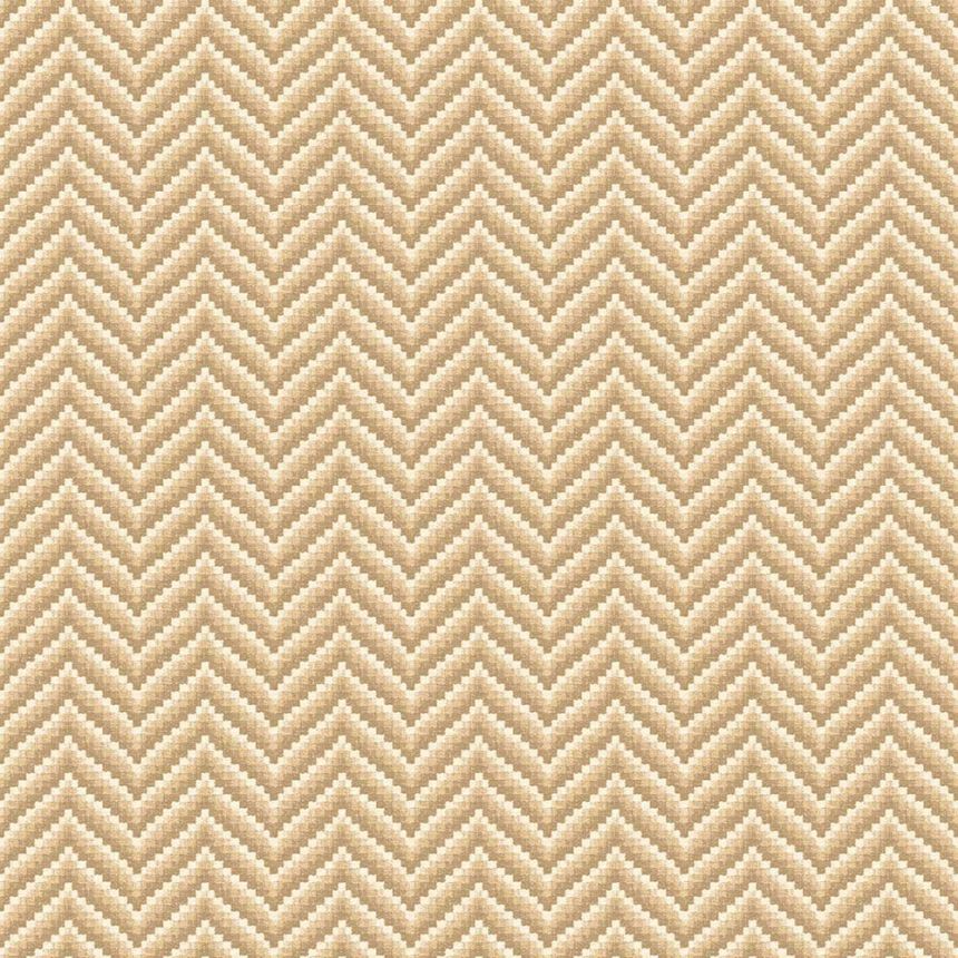 Geometrische Tapete, braun, beige, 7773, Agora, Parato by Cristiana Masi
