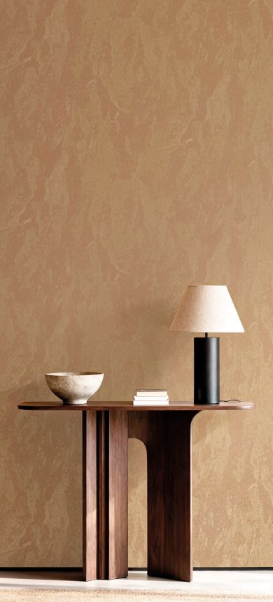 Luxustapete, bronzefarben, Marmoroptik, 7783, Agora, Pigmenta, Parato by Cristiana Masi