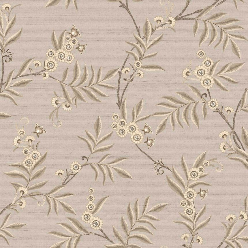 Tapete, grau, beige, blühende Zweige, 7709, Agora, Parato by Cristiana Masi