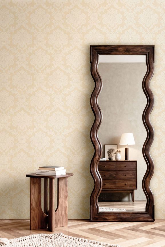 Tapete, beige-gold, Schlossmuster, 7722, Agora, Parato by Cristiana Masi