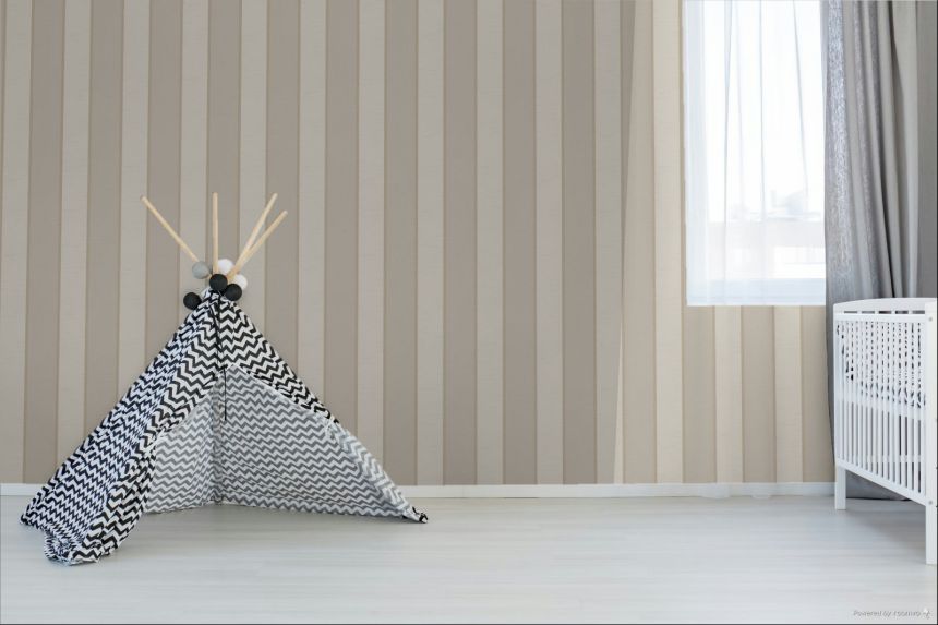Tapete, braun-grau, Streifen, 7759, Agora, Parato by Cristiana Masi