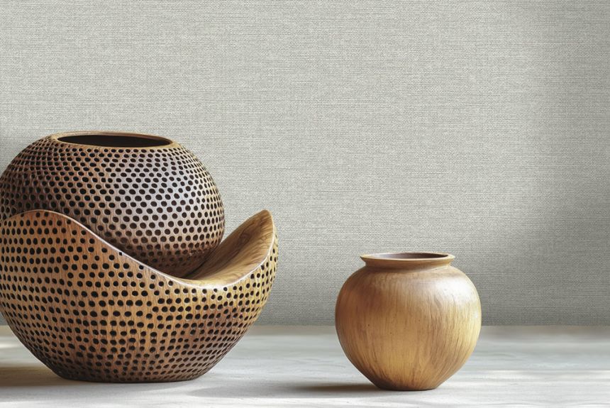 Tapete, grau-beige, Stoffstruktur, 74052, Armonia, Emiliana Parati