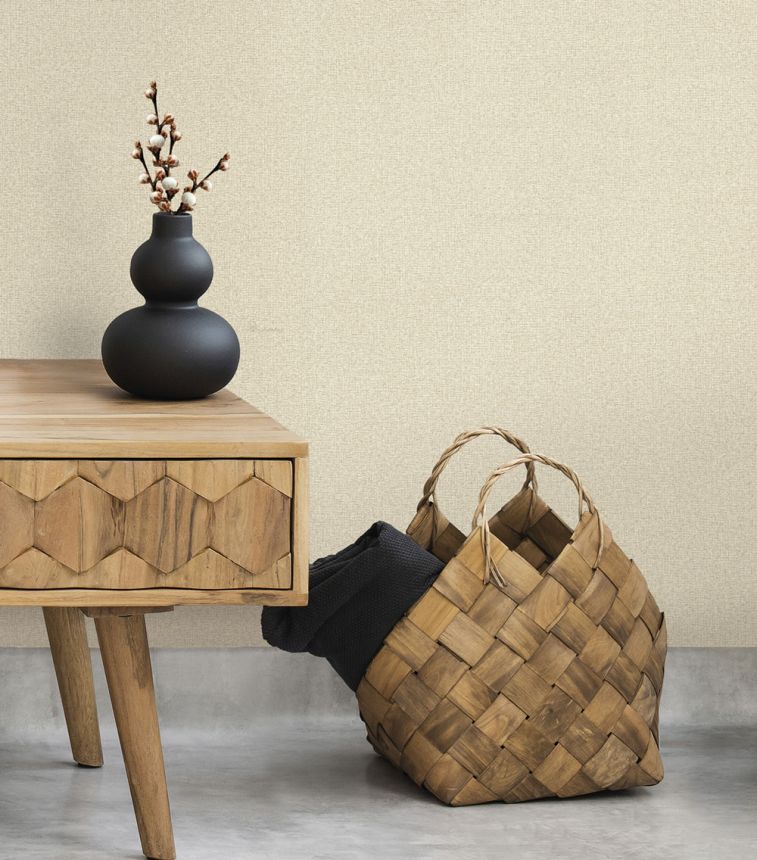 Tapete, Beige- und Grautöne, Stoffoptik, BM31034, Blumarine, Emiliana Parati