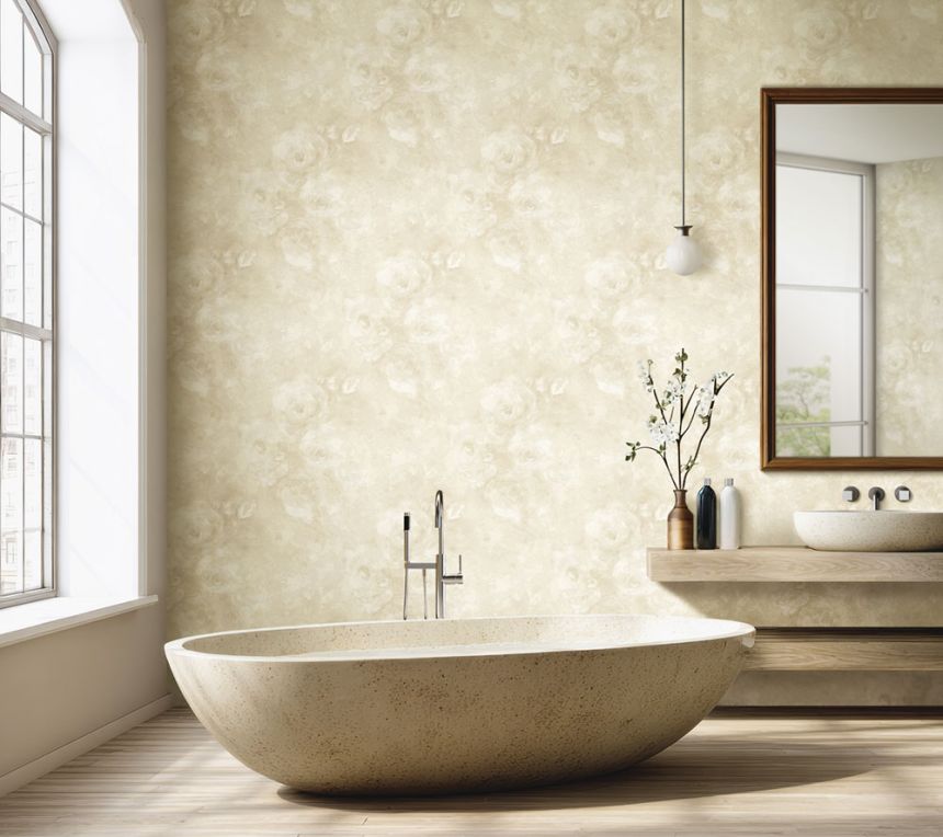 Tapete, beige, creme, Blumen, BM31041, Blumarine, Emiliana Parati