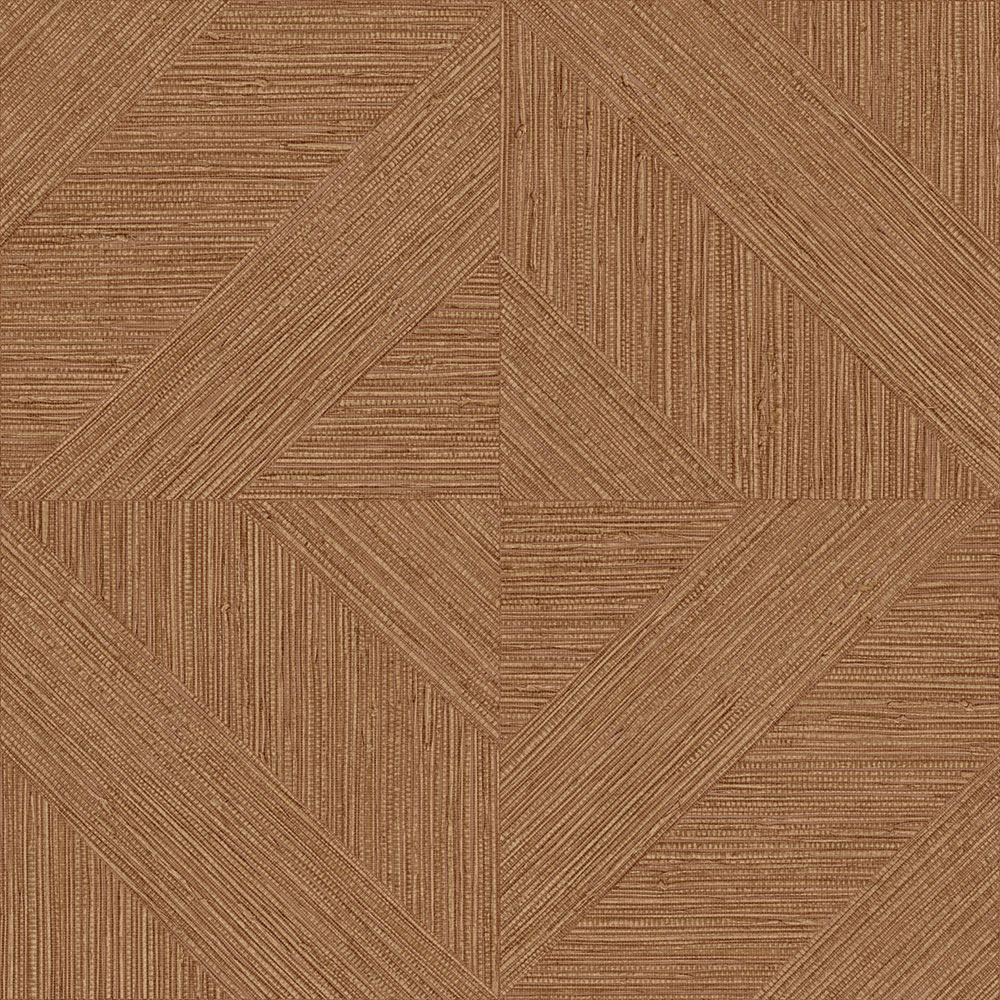 Tapete, Parkettmuster, Mattenstruktur, Bronze, Braun, IM28011, Imani, Decoprint