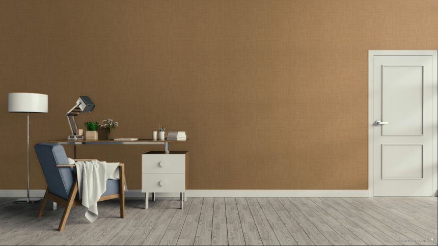 Tapete, Stoffoptik, Braun, Gelb, IM28025, Imani, Decoprint