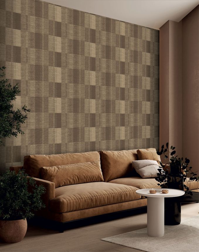 Geometrische Tapete, Braun, Beige, IM28030, Imani, Decoprint