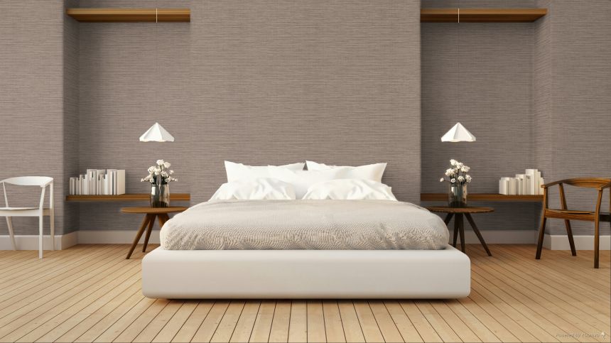Tapete, Stoffoptik, Grau, Violett, IM28045, Imani, Decoprint