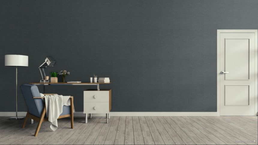 Luxustapete, Mattenoptik, Blau, Silber, IM28057, Imani, Decoprint