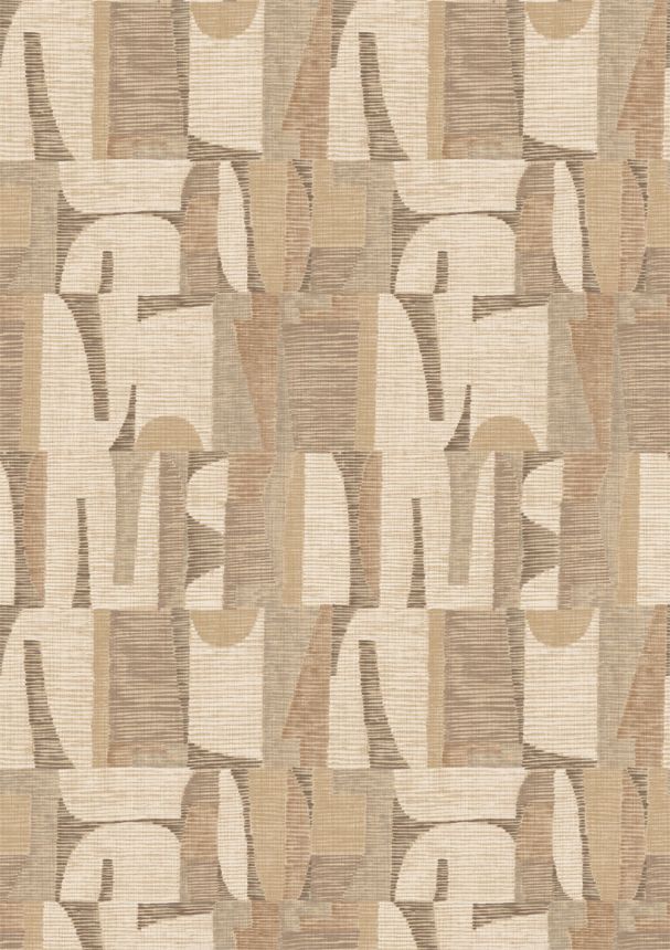 Geometrische Fototapete, Beige, Braun, IMD28103, Imani, Decoprint