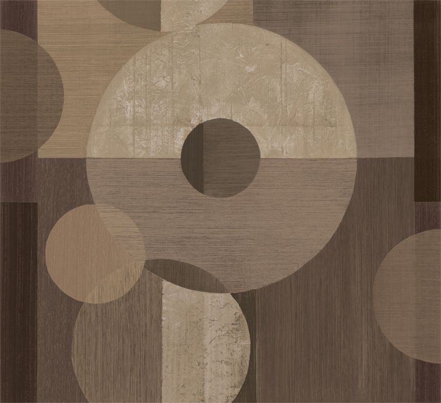 Geometrische Fototapete, Gelb, Braun, IMD28140, Imani, Decoprint