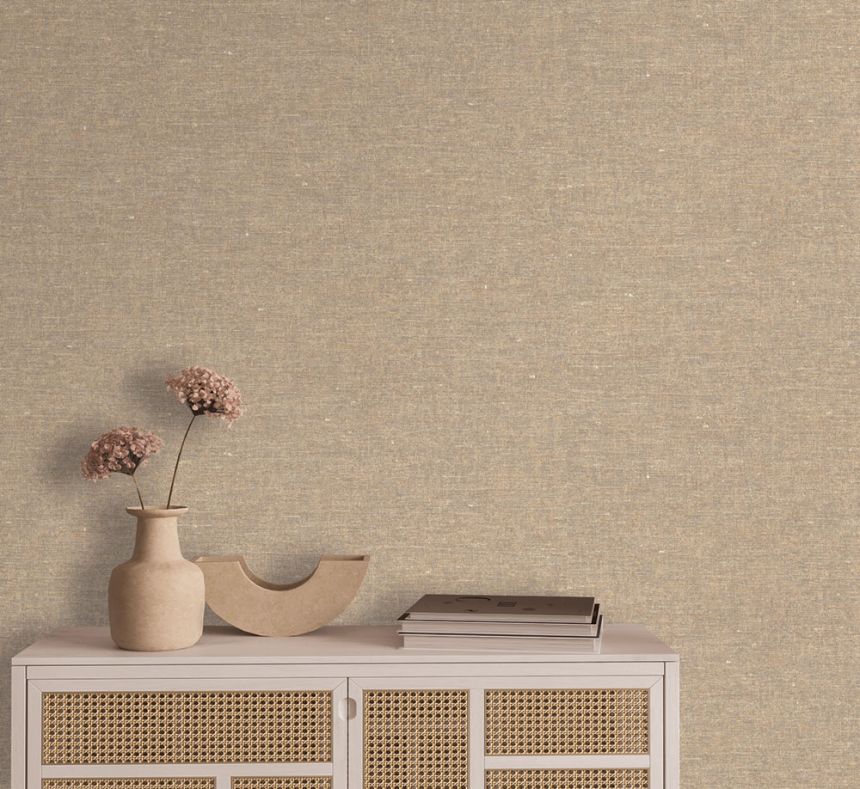 Tapete, Braun, Beige, Stoffoptik, TN29002, Terra Nova, Decoprint