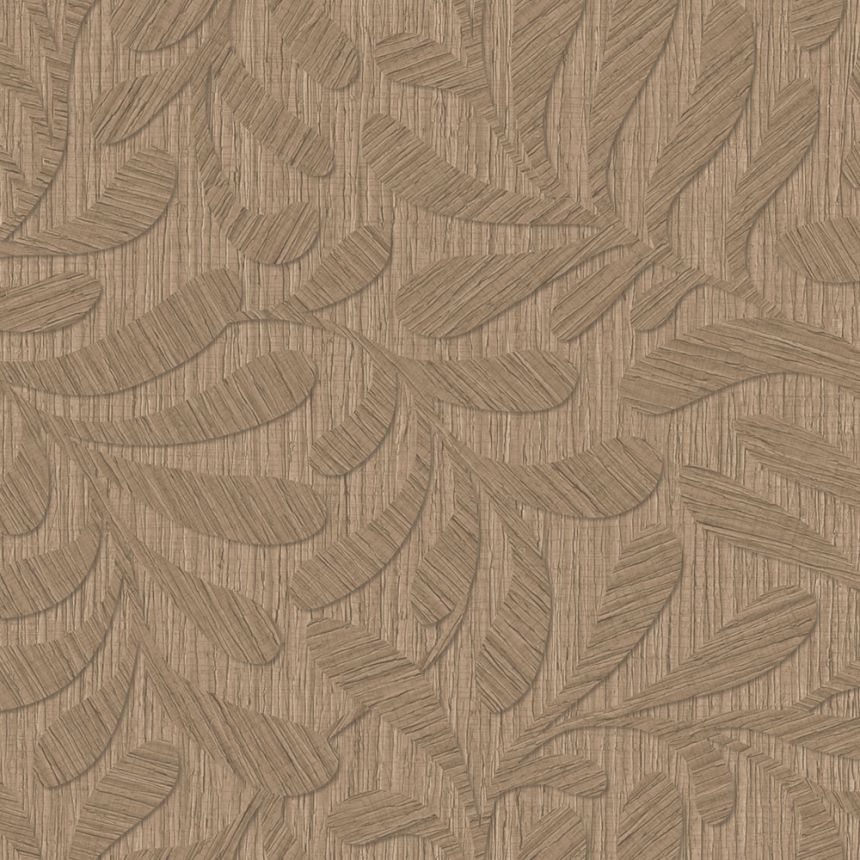 Tapete, Braun, Rot, Holzoptik, Blätter, TN29053, Terra Nova, Decoprint