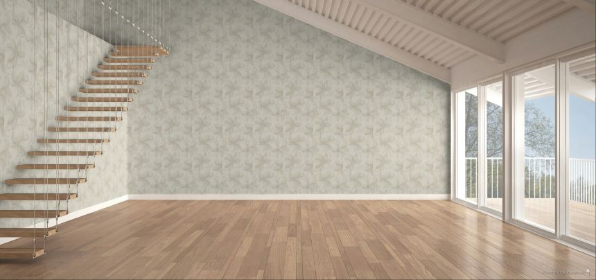 Tapete, Cremeweiß, Beige, Blätter, TN29060, Terra Nova, Decoprint