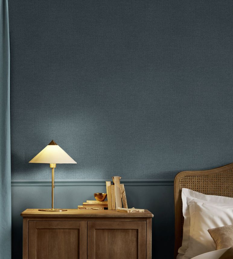 Tapete, türkis, Stoffoptik, 143257, Jaipur, Graham Brown Premium