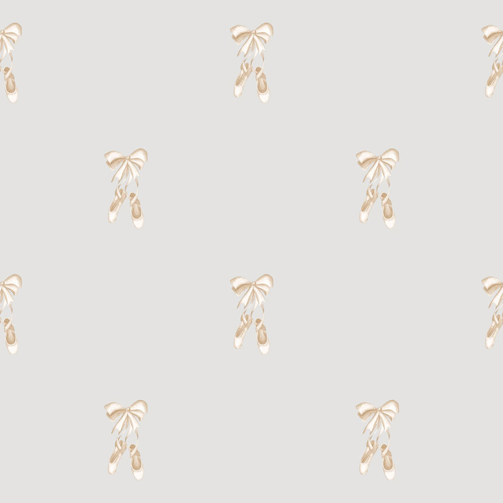 Kindertapete, grau, gold, Ballerinas, 4433, Momi, Parato by Cristiana Masi