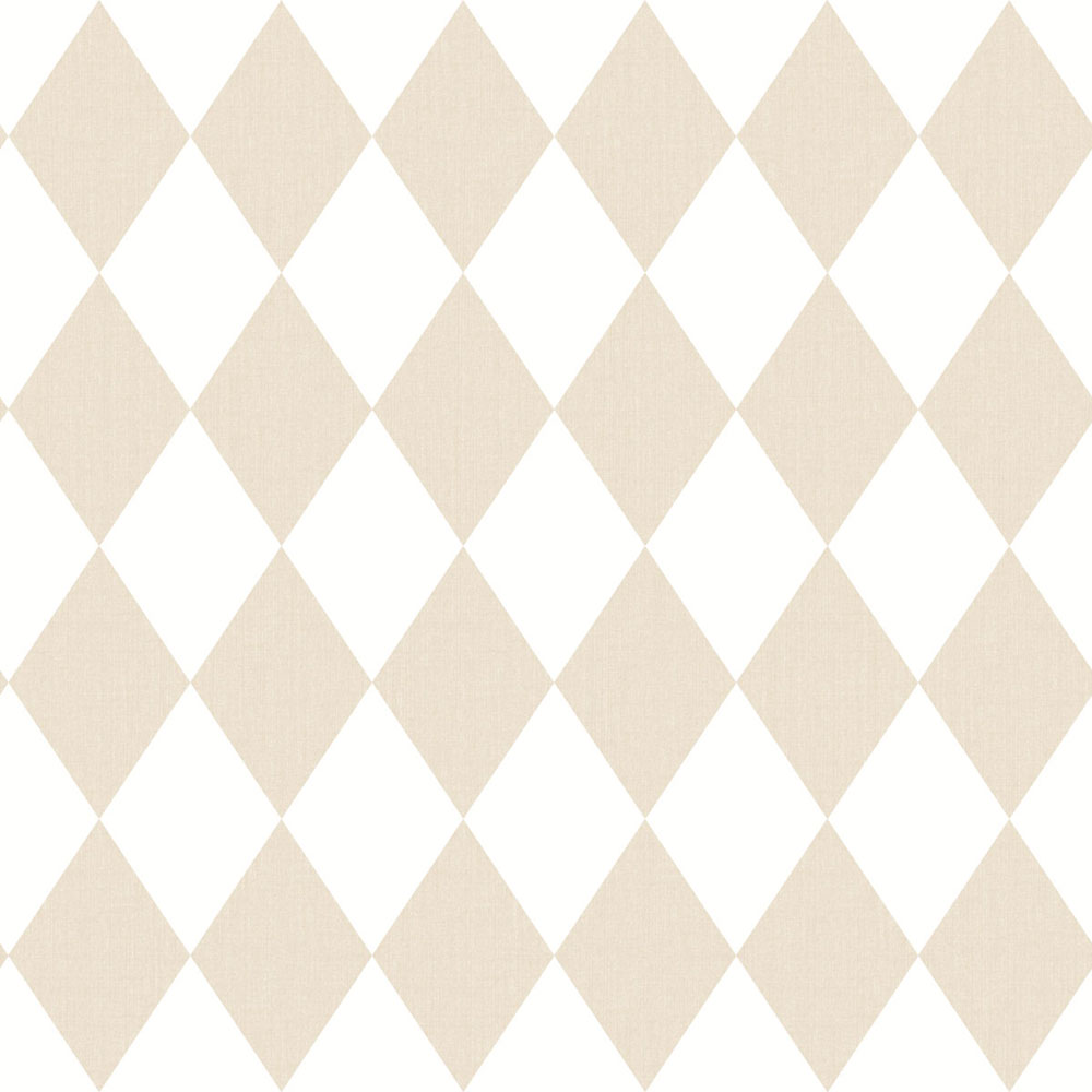 Tapete, beige, weiß, Rauten, 4446, Momi, Parato by Cristiana Masi