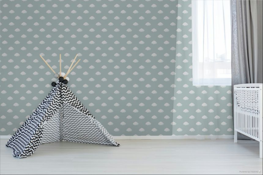 Tapete, blau, weiß, Wolken, 4457, Momi, Parato by Cristiana Masi