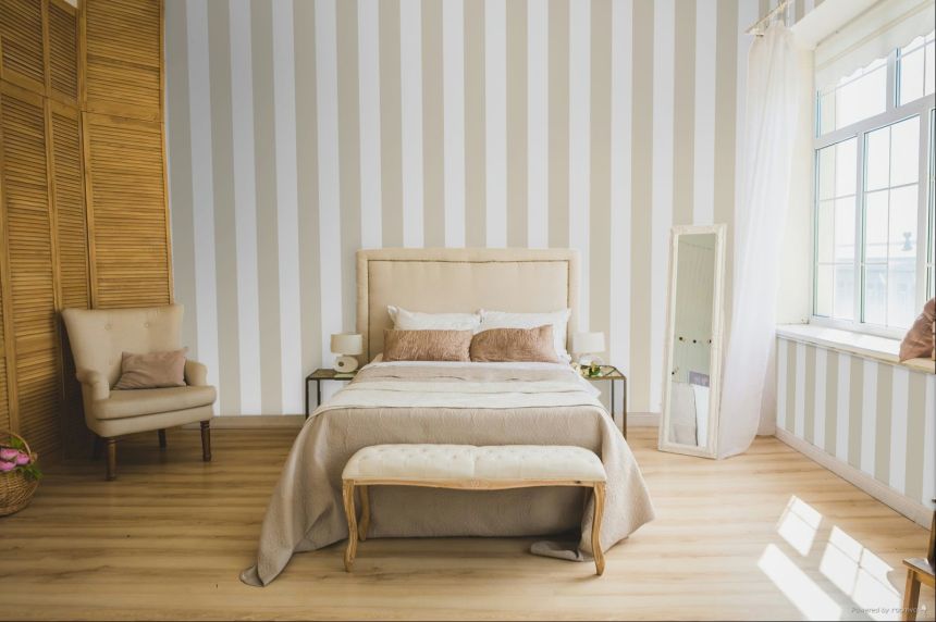 Tapete, beige-weiß, Streifen, 4467, Momi, Parato by Cristiana Masi