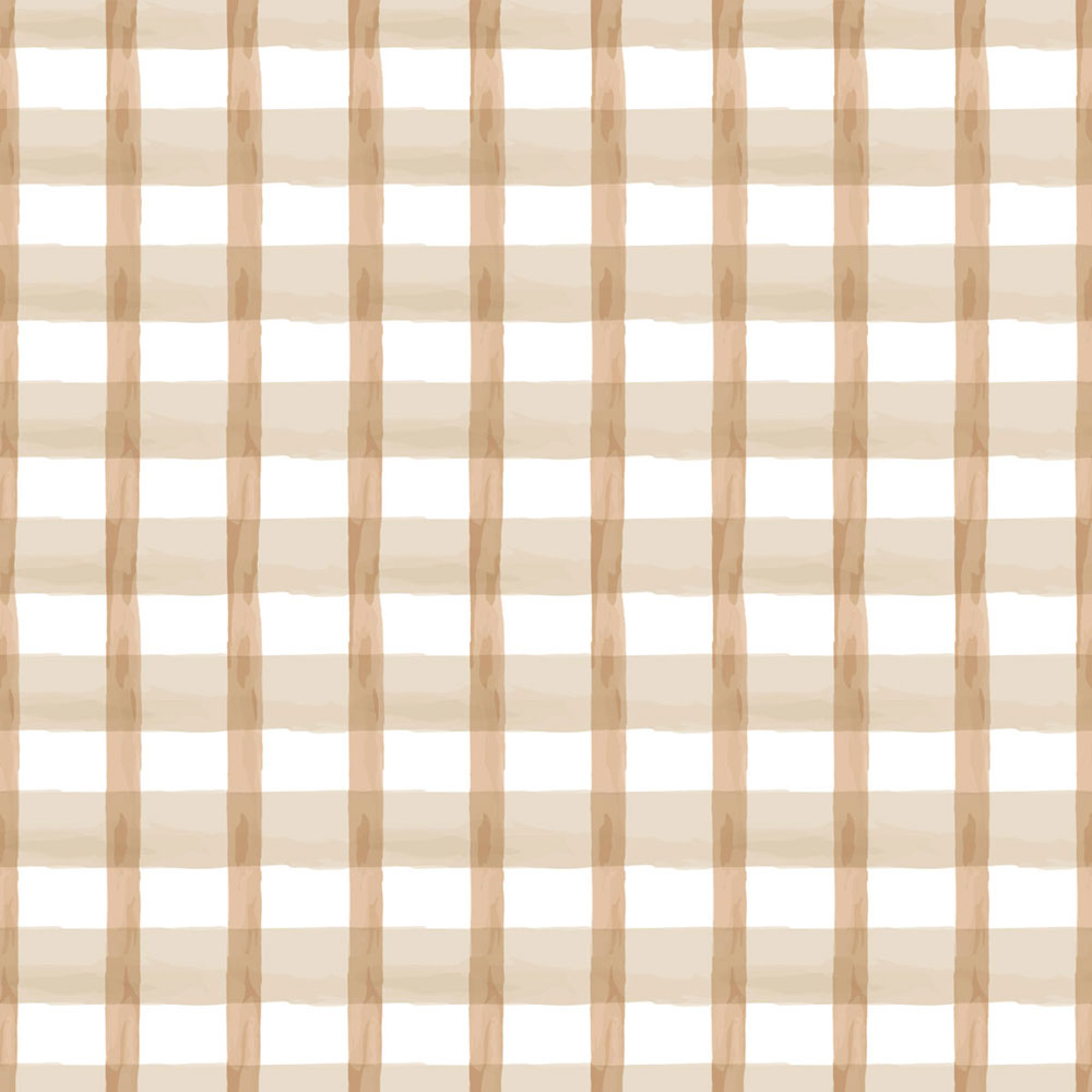 Tapete, braun, weiß, kariert, 4477, Momi, Parato by Cristiana Masi